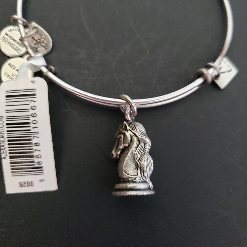 NWT ALEX AND ANI "THE KNIGHT" BRACELET Chess Horse 750 - Picture 1 of 5